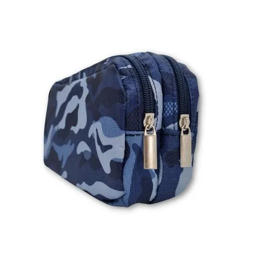 ■ Schoolbooks.ie - Double Pencil Case - Camo Blue