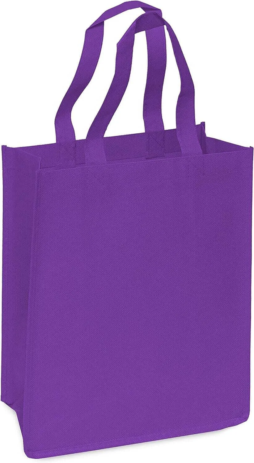 10x5x13 Medium Assorted Color Sewn Reusable Fabric Bags