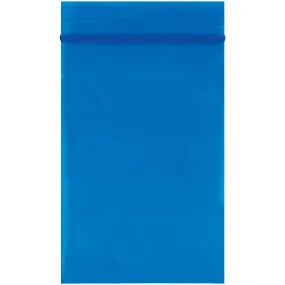 2 x 3" - 2 Mil Blue Reclosable Poly Bags