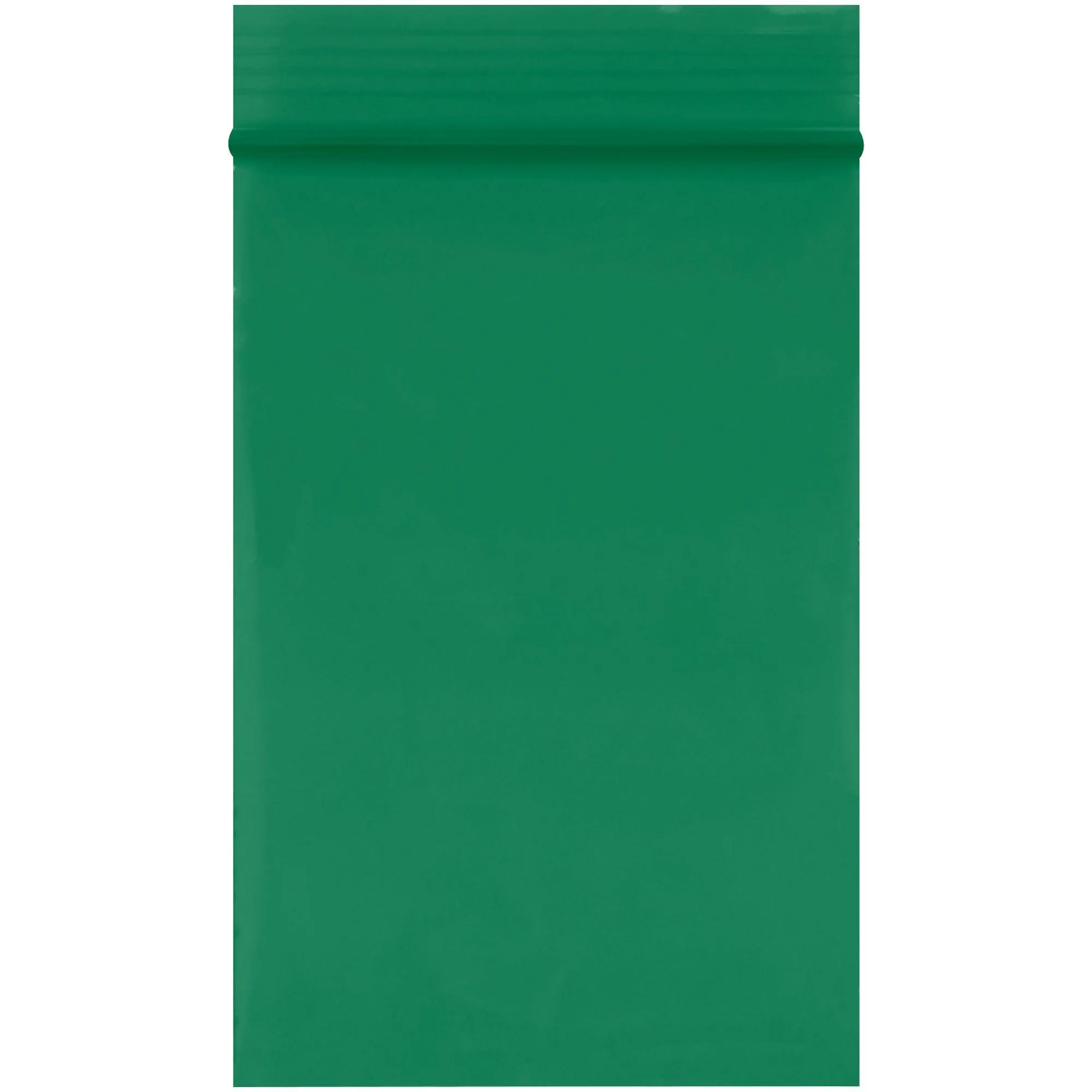 2 x 3" - 2 Mil Green Reclosable Poly Bags