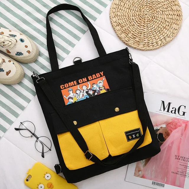 2020  Cartoon Printing Canvas Bags