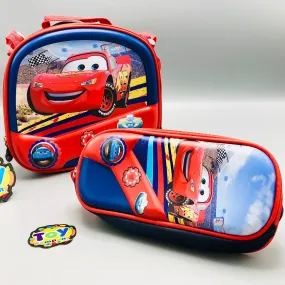 2in1 McQueen Premium Kids Lunch Bag & Pencil Case