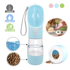 3-In-1 Water, Food Bottle and Feeder Bowl