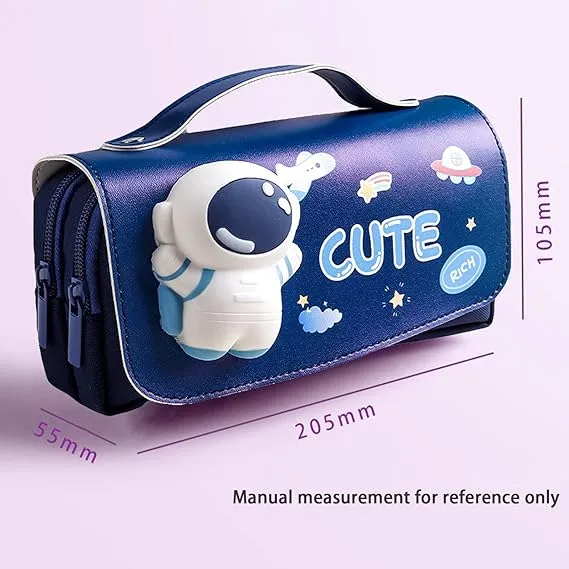 3D Squishy Space Pencil Pouch for Kids