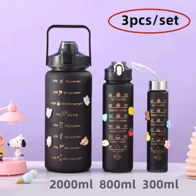 3pcs Sport water bottle