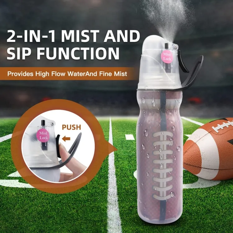 590ml Summer Outdoor Sports Training Spray Cooling Water Cup, Color: Baseball 3-layers