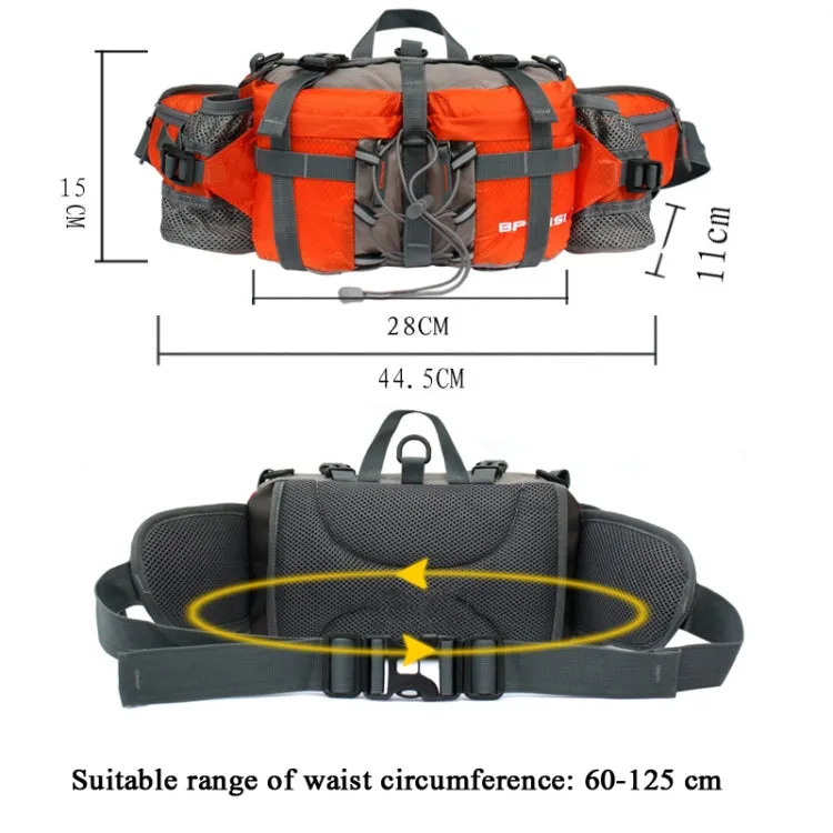 5L Outdoor Sports Multifunctional Cycling Hiking Waist Bag Waterproof Large-Capacity Kettle Bag, Size: 28.5 x 15 x 13cm(Orange)