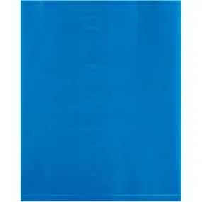 8 x 10" - 2 Mil Blue Flat Poly Bags