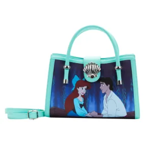 8" Disney : The Little Mermaid - Scenes Faux Leather Crossbody Bag Loungefly