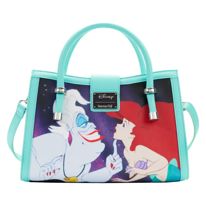 8" Disney : The Little Mermaid - Scenes Faux Leather Crossbody Bag Loungefly