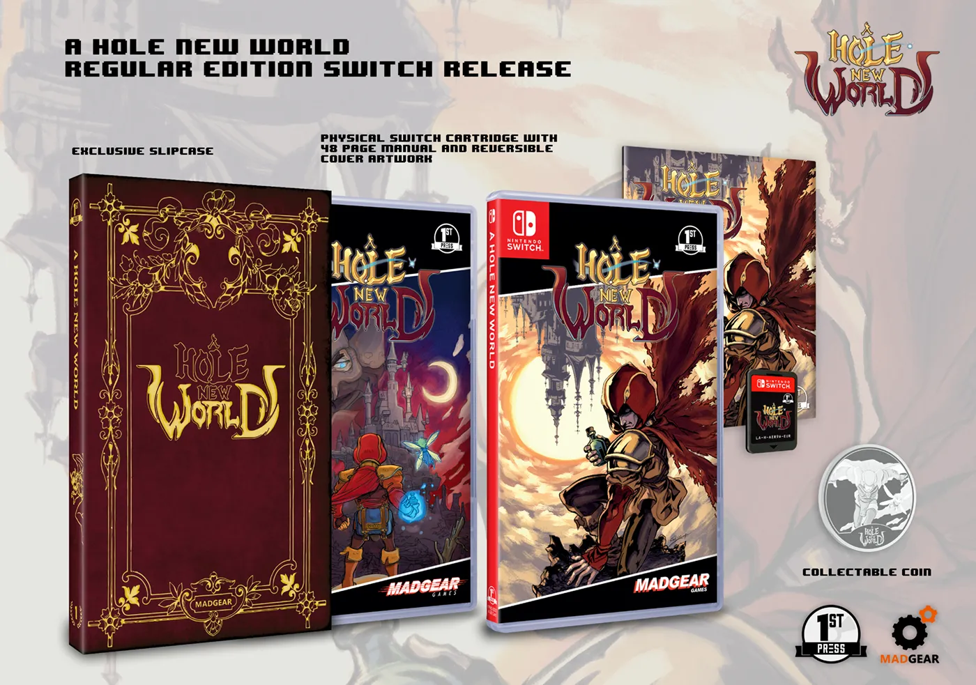 A Hole New World Nintendo Switch PALCOM Style Packaging Version Regular Edition