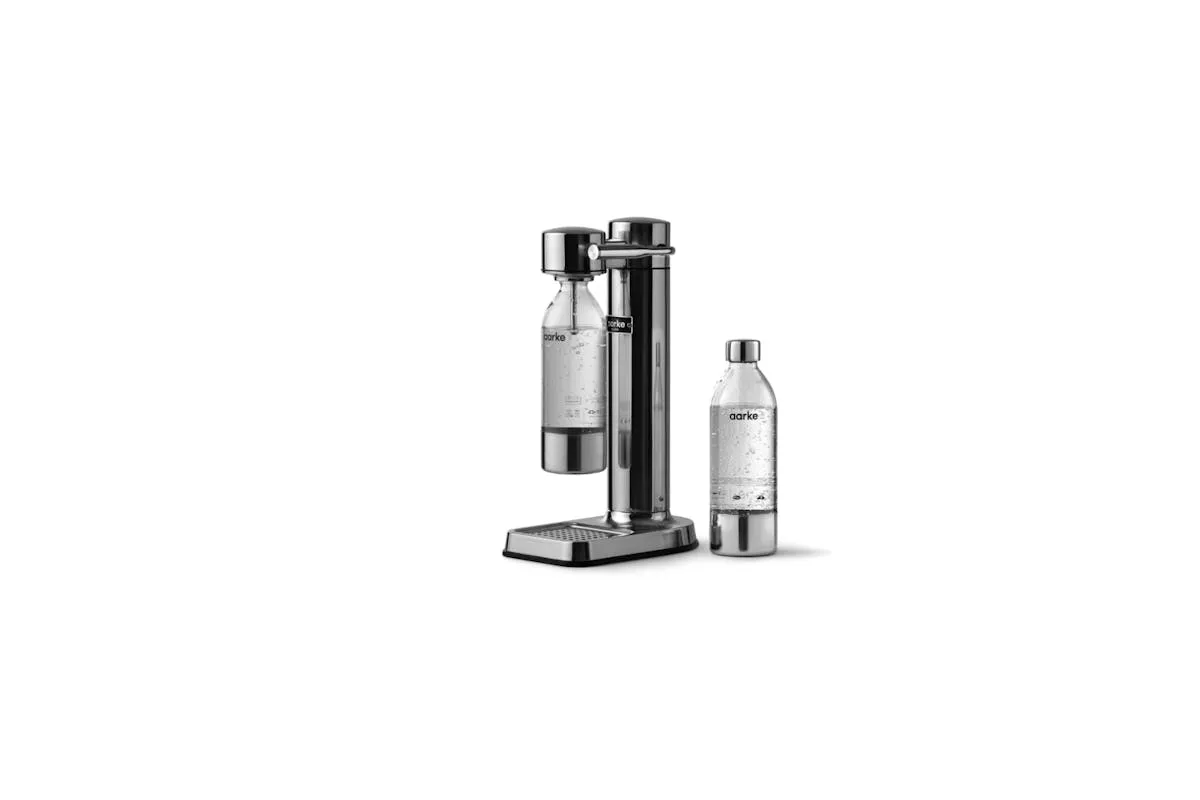 Aarke Carbonator 3 Sparkling Water Maker & CO2 Cylinder | Steel