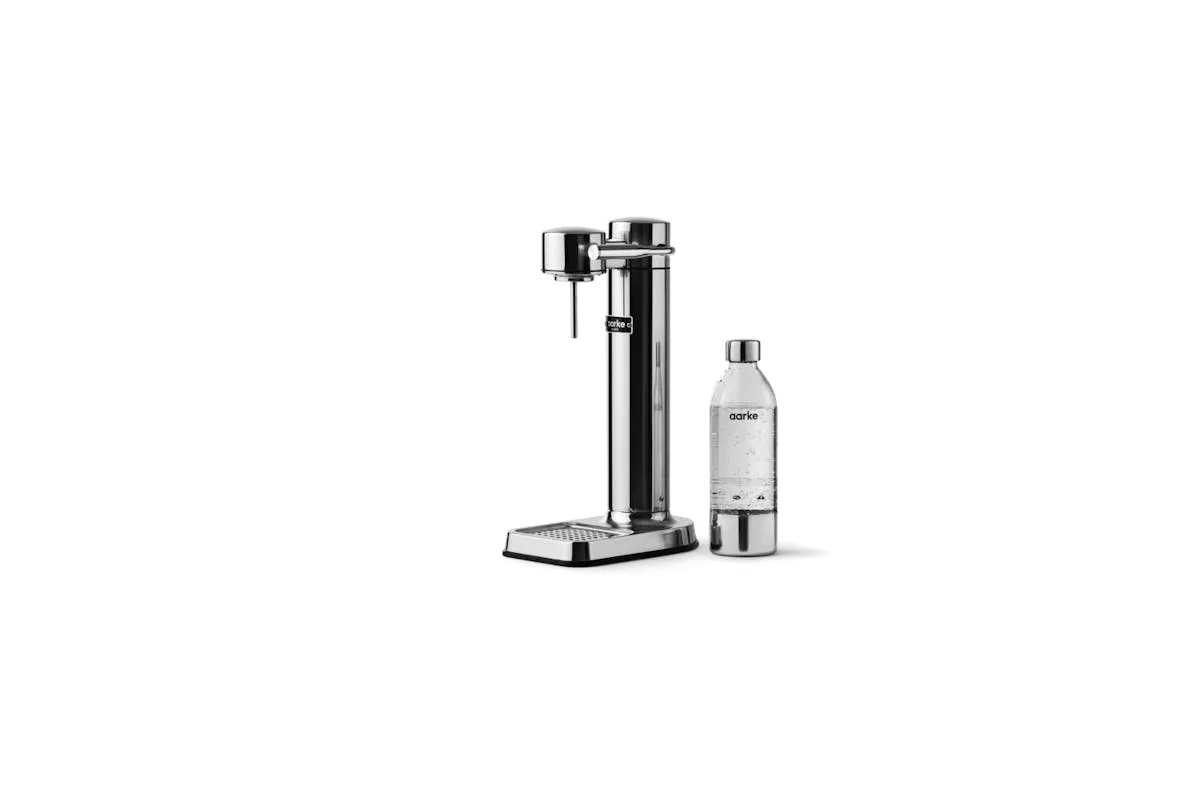 Aarke Carbonator 3 Sparkling Water Maker & CO2 Cylinder | Steel