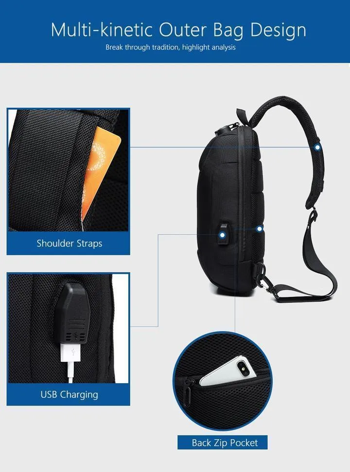 Anti Theft Backpack with 3 Digit Lock