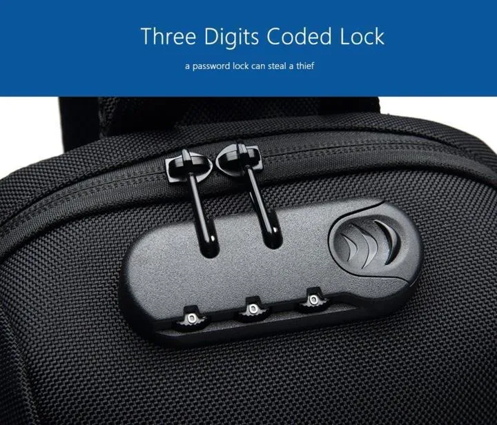 Anti Theft Backpack with 3 Digit Lock