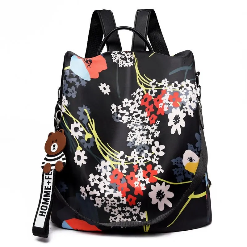 Anti-Theft Zipper Shoulder Backpack For Girls