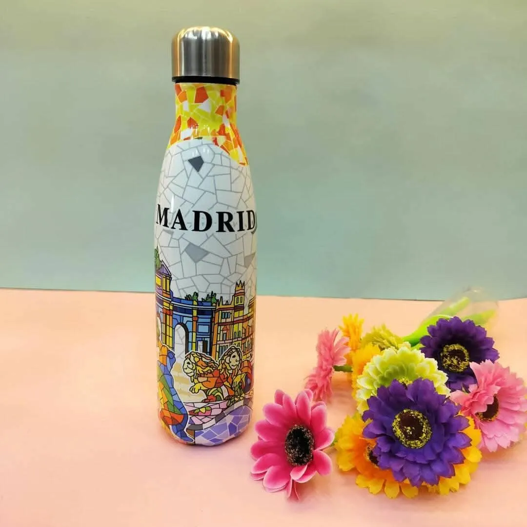 Attractive Madrid design Water bottle (500ml)