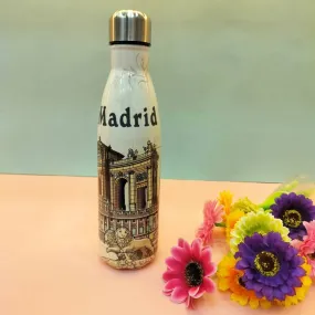 Attractive Spain Madrid and Toledo heritage design Water bottle (Madrid Brown) (500 ML)