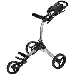 BagBoy Compact 3-Wheel Push Trolley - Silver/Black