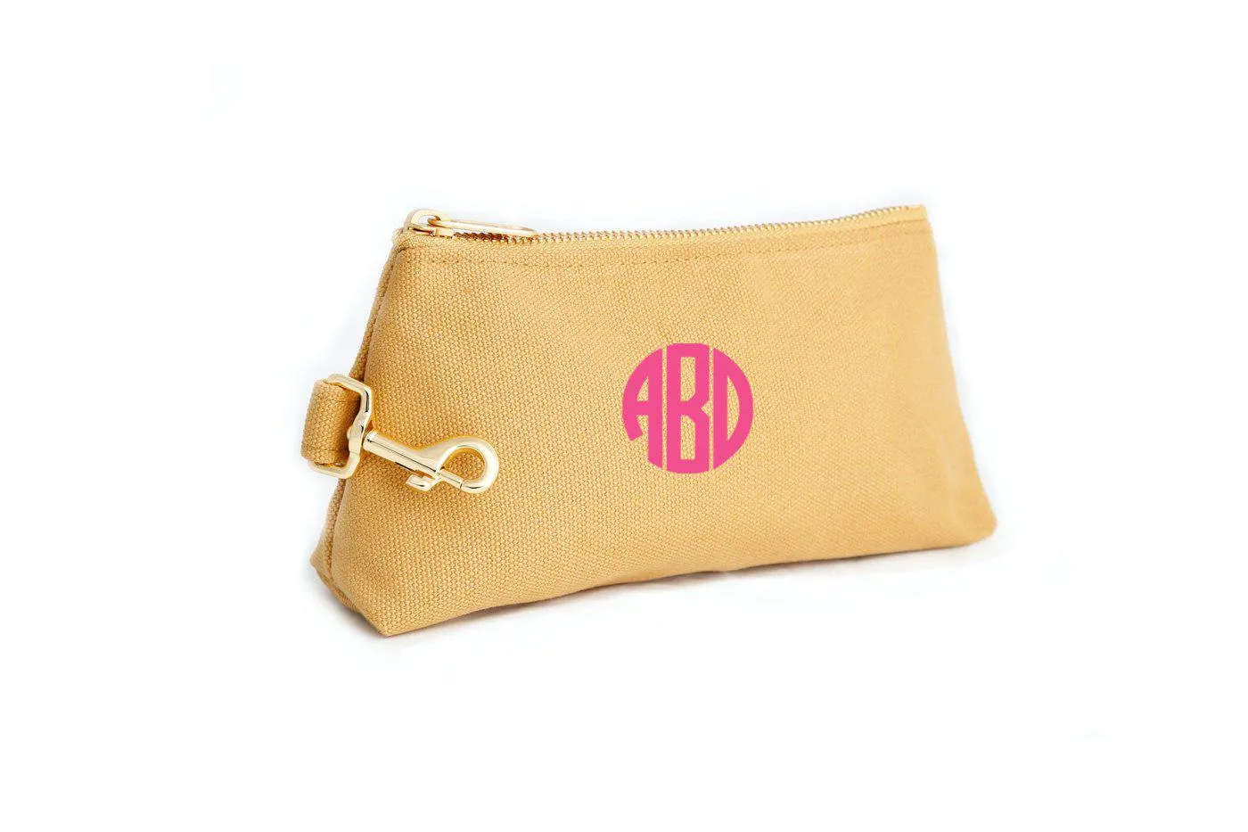 Beige Canvas Luxe Bag with monogram