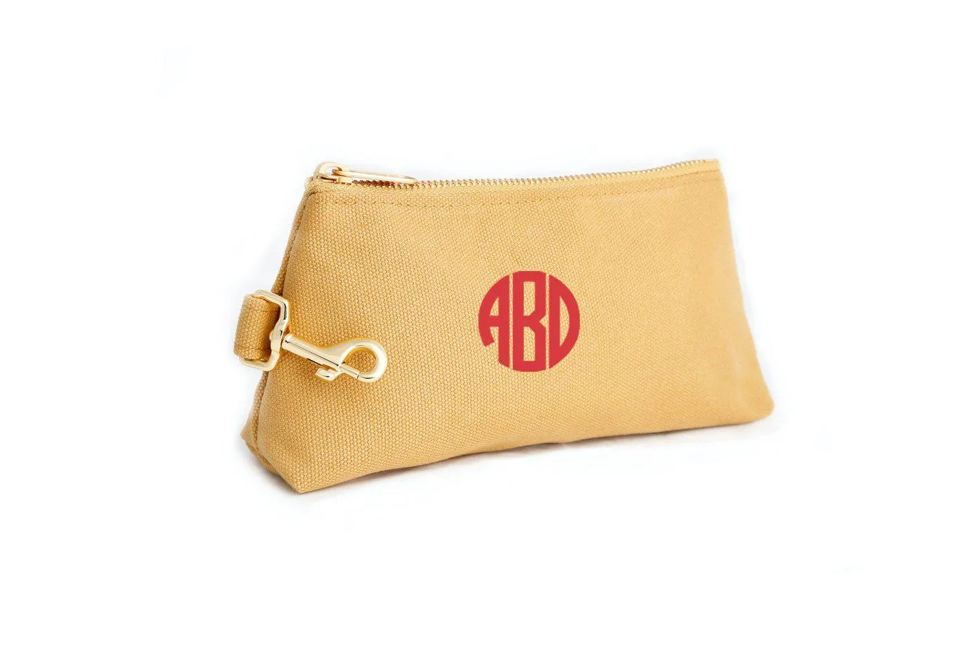 Beige Canvas Luxe Bag with monogram