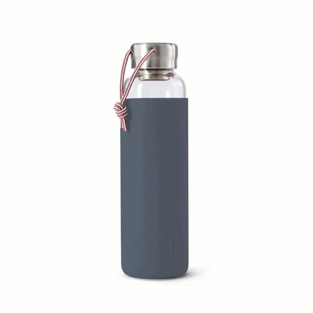 Black & Blum Glass Water Bottle Slate