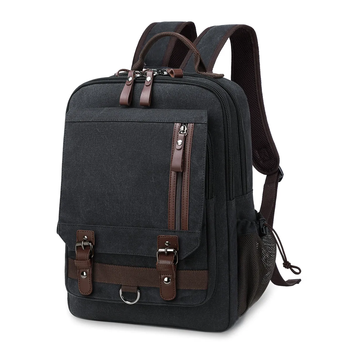 Black School Canvas Large Sling Bag For Men Business Canvas Sling Bag For Big Men