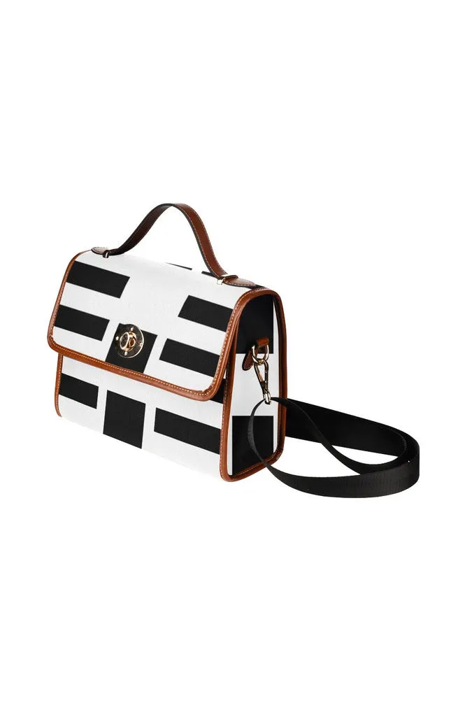 blackwhitedesign Waterproof Canvas Bag/All Over Print (Model 1641)