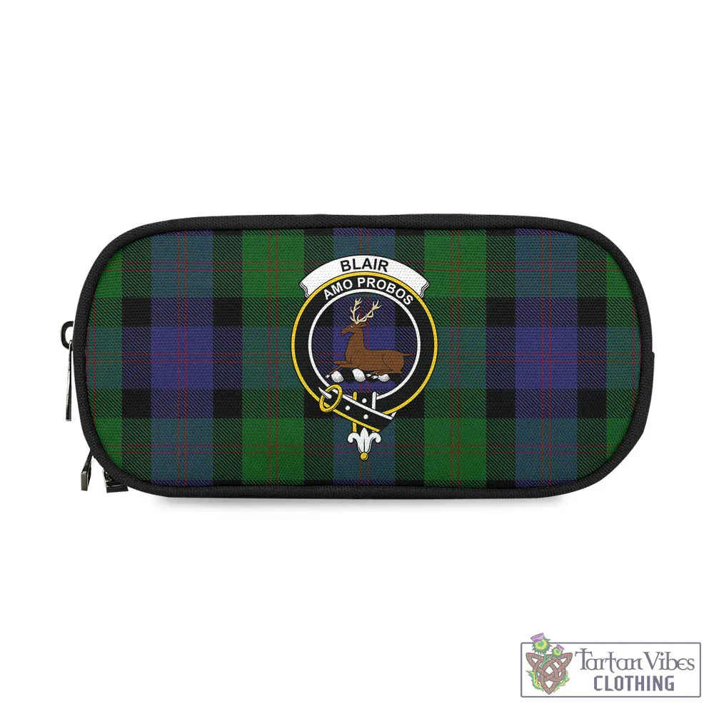 Blair Tartan Pen and Pencil Case with Family Crest