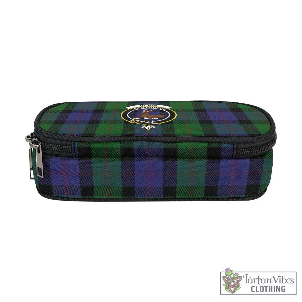 Blair Tartan Pen and Pencil Case with Family Crest