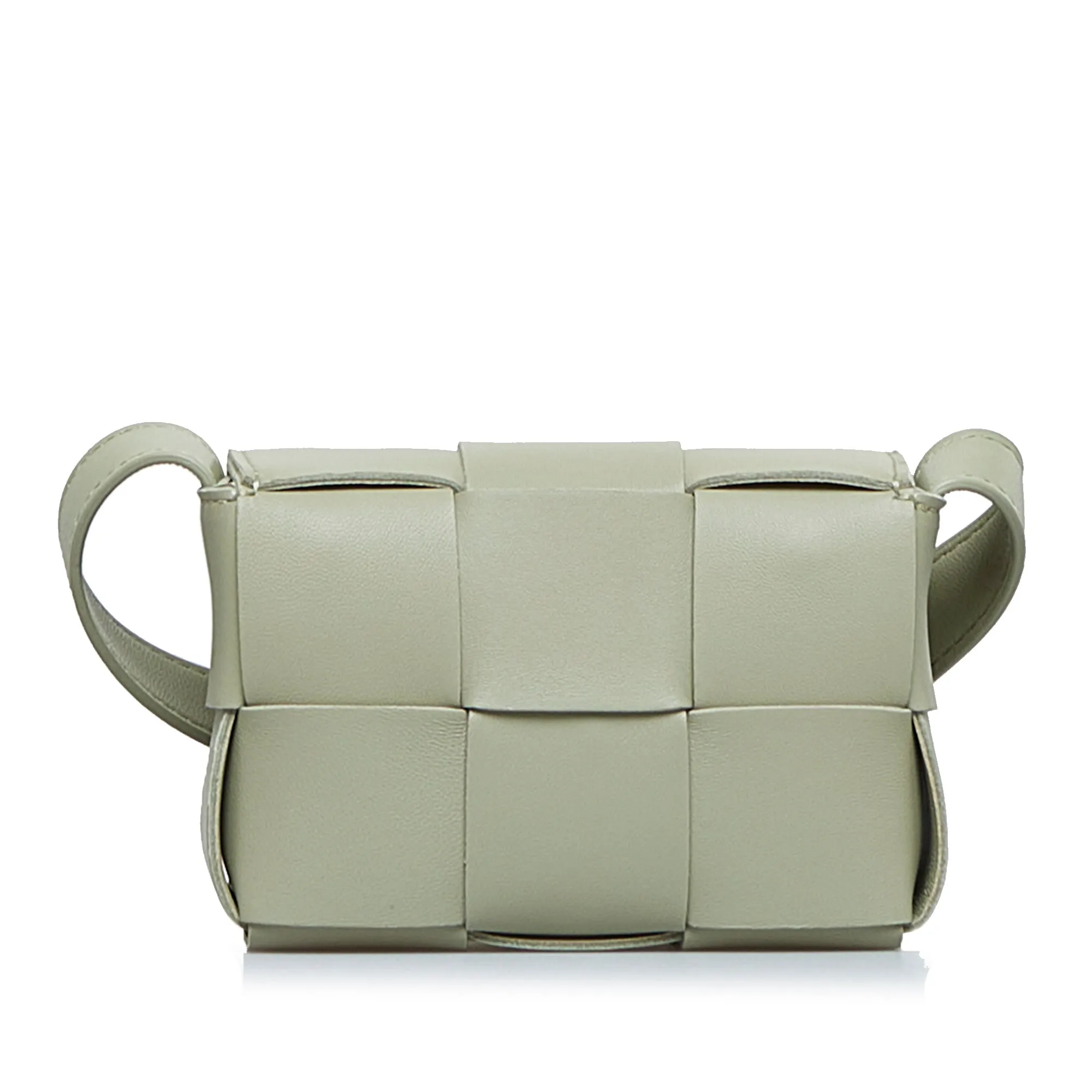 Bottega Veneta Cassette Mini Beige Intrecciato