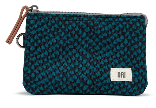 Carnaby Canvas Small Deep Teal Snake