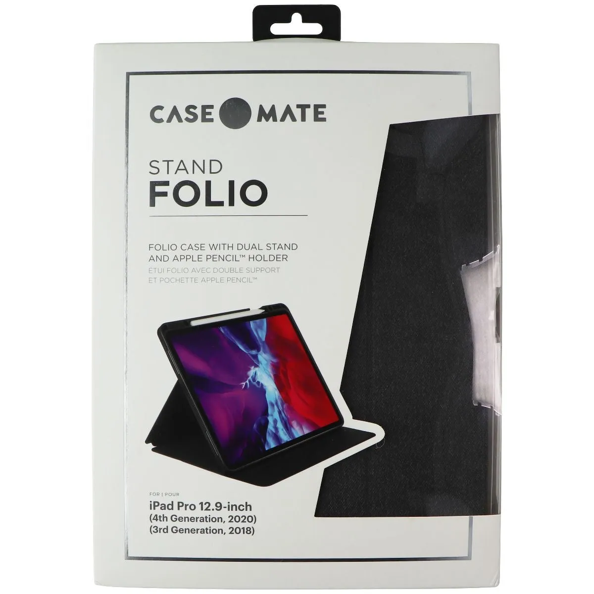 Case-Mate Folio Case with Dual Stand for iPad Pro 12.9-in (4th/3rd Gen) - Black