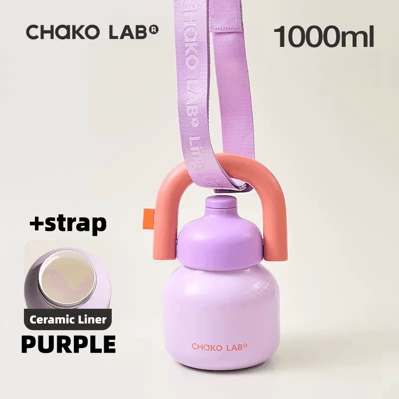 CHAKOLAB 1000ML LinLin Thermal and Cold Insulation Bottle - Portable Straw Bottle