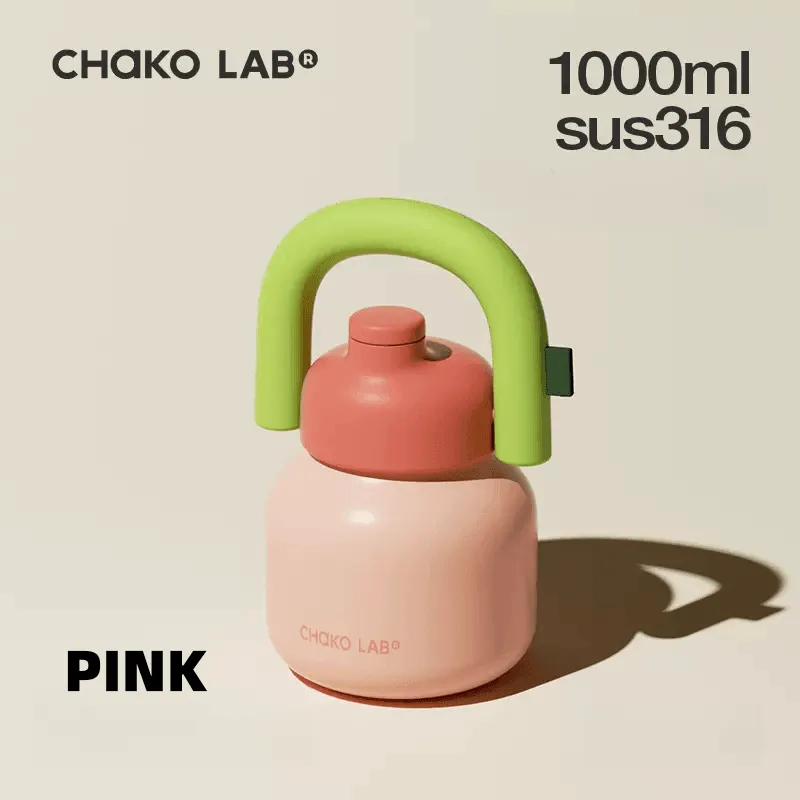 CHAKOLAB 1000ML LinLin Thermal and Cold Insulation Bottle - Portable Straw Bottle