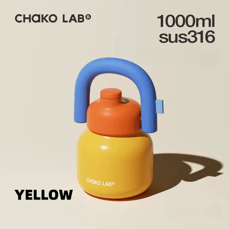 CHAKOLAB 1000ML LinLin Thermal and Cold Insulation Bottle - Portable Straw Bottle