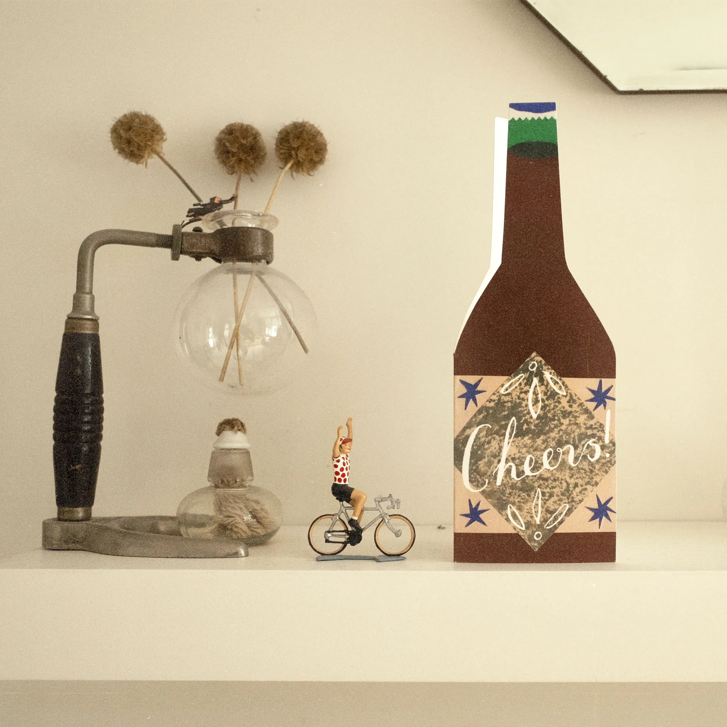 Cheers! Bottle Shaped Card