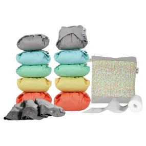 Close New Pastel Nappy Box - Ten Pack