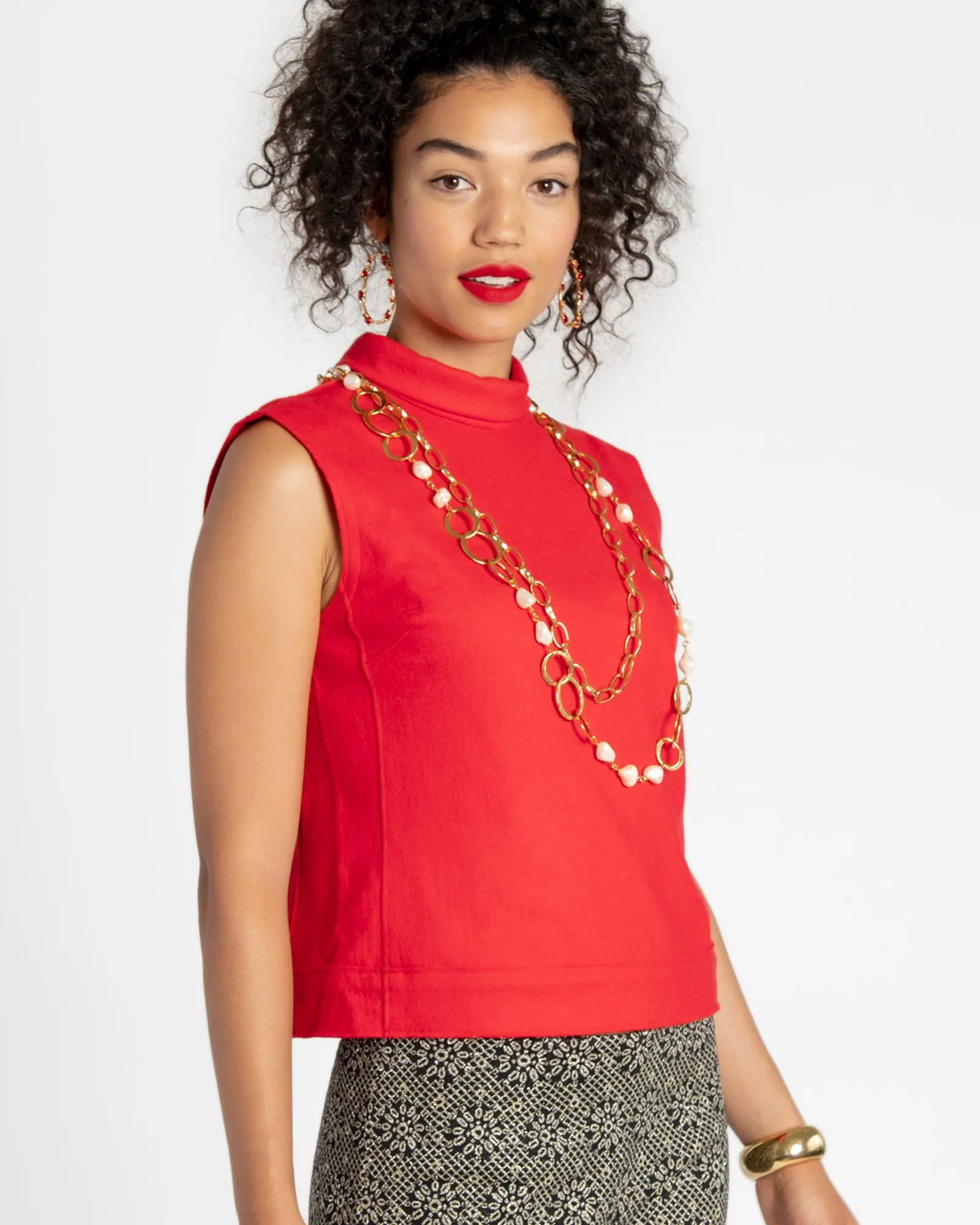 Colette Wool Shell Red