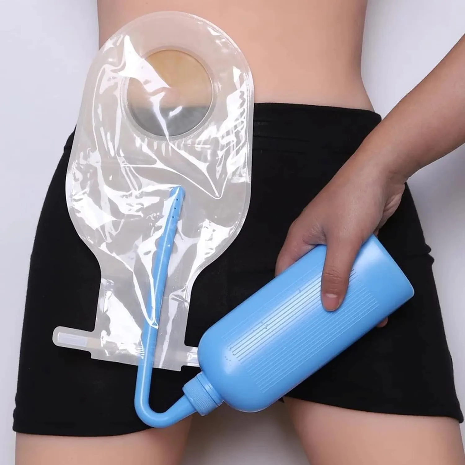 Colostomy Bag Cleaning Tool, Stoma Care Supplies, Rinse Pot for All Ostomy Bags