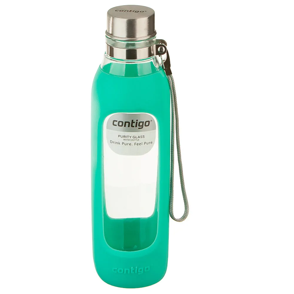 Contigo Purity Glass Water Bottle 591ml - Jade