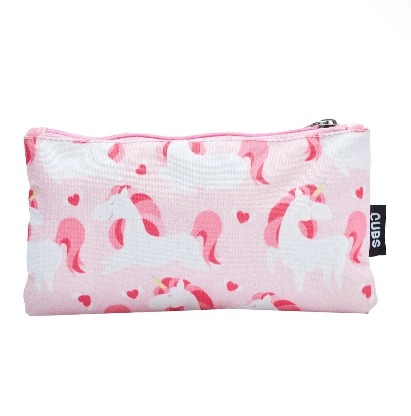 CUBS CLASSIC CUTE PINK UNICORN BIG AND BASIC PENCIL CASE