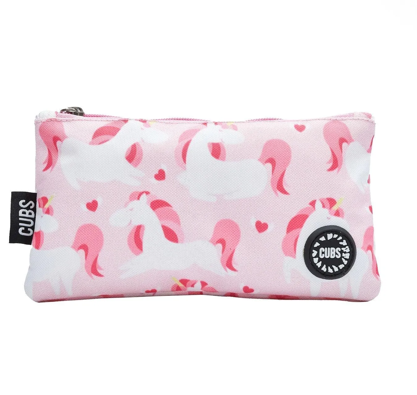 CUBS CLASSIC CUTE PINK UNICORN BIG AND BASIC PENCIL CASE