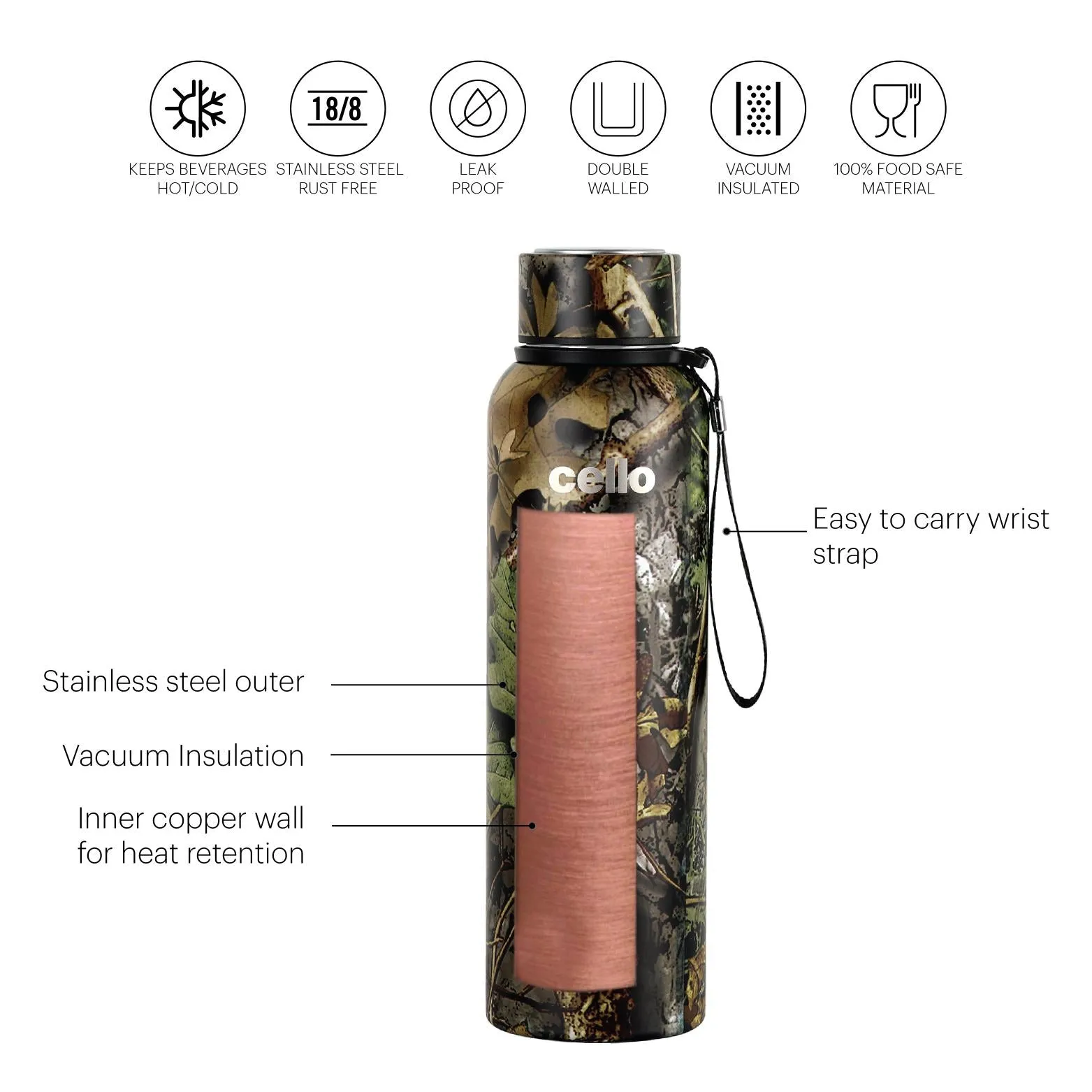 Deezee Mate Flask, Vacusteel Water Bottle