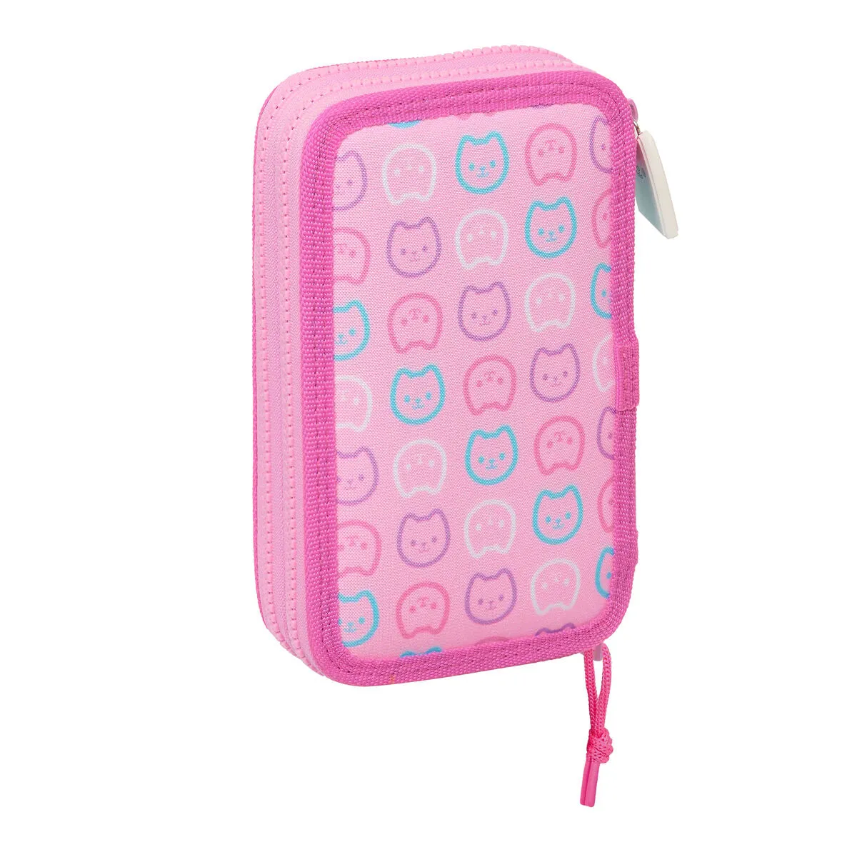 Double Pencil Case Gabby's Dollhouse Party Pink 12.5 x 19.5 x 4 cm 28 Pieces