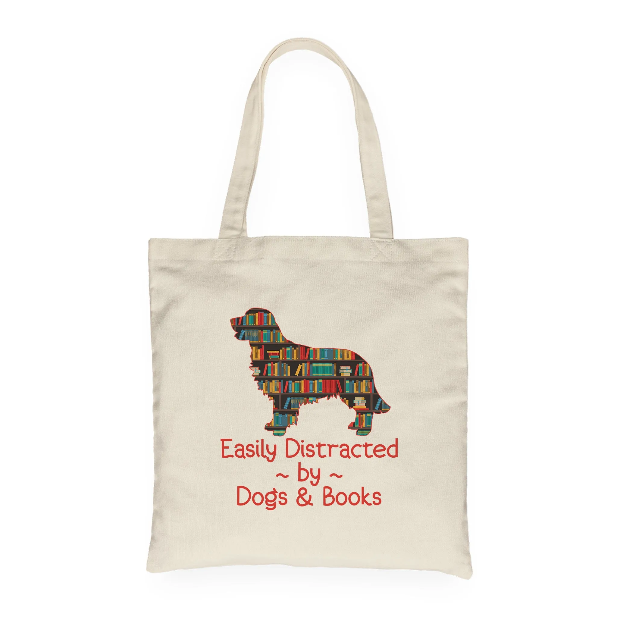 Easily Distracted By Dogs And Books Book Lovers Gift TBW31