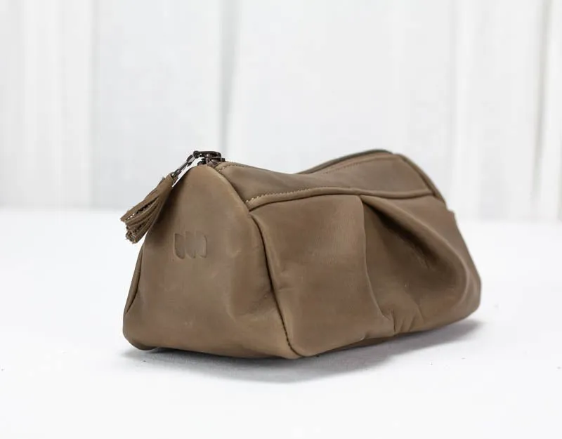 Estia case - Khaki brown leather