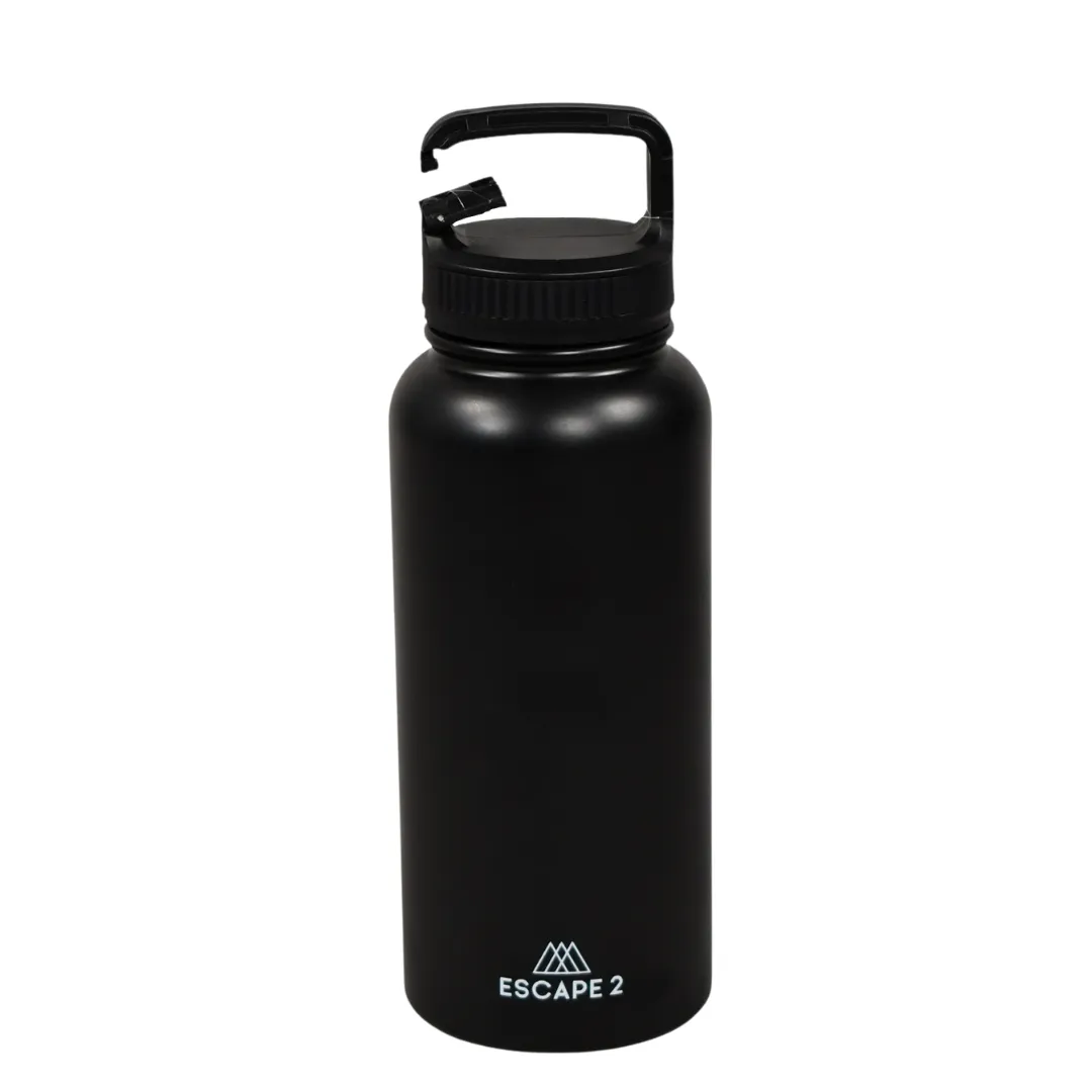 Explorer Water Bottle 1L Black  SS