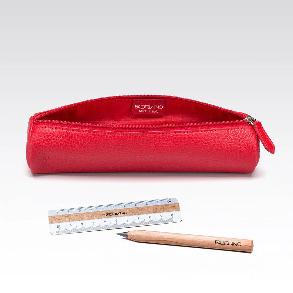 Fabriano Portapenne Tubo Pen Case Medium Red