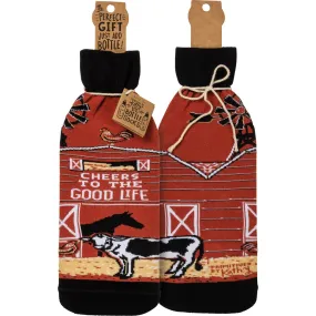 Farm Life Wine Bottle Cover